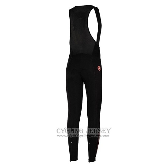 2019 Cycling Jersey Castelli Puro 3 Green Black Long Sleeve And Bib Tight
